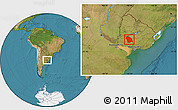 Satellite Location Map of FLORES