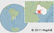 Savanna Style Location Map of FLORES, highlighted country, hill shading