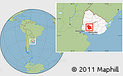 Savanna Style Location Map of FLORES, highlighted country