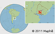 Savanna Style Location Map of FLORES