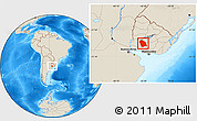 Shaded Relief Location Map of FLORES