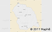 Classic Style Map of FLORES, single color outside