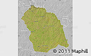 Satellite Map of FLORES, lighten, desaturated