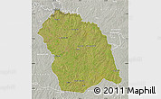 Satellite Map of FLORES, lighten, semi-desaturated