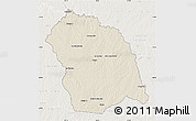 Shaded Relief Map of FLORES, lighten