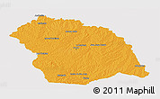 Political Panoramic Map of FLORES, cropped outside