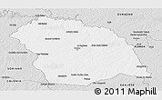 Silver Style Panoramic Map of FLORES