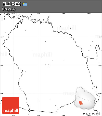 Blank Simple Map of FLORES, no labels
