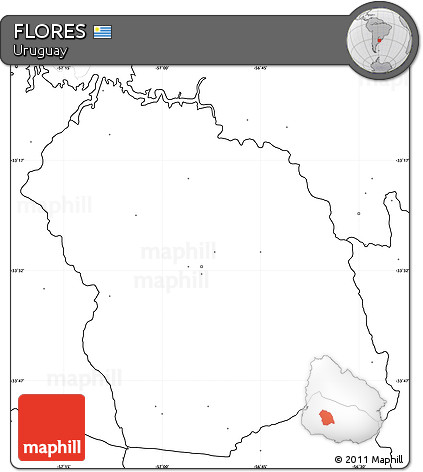 Blank Simple Map of FLORES, no labels