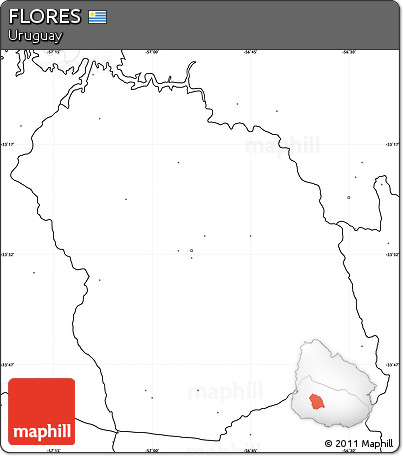 Blank Simple Map of FLORES, no labels