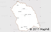 Classic Style Simple Map of FLORES, cropped outside