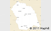 Classic Style Simple Map of FLORES, single color outside