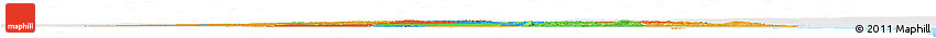 Political Horizon Map of Uruguay, single color outside, bathymetry sea
