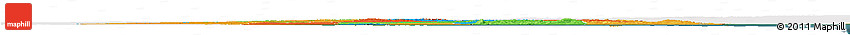 Political Horizon Map of Uruguay, single color outside, satellite sea