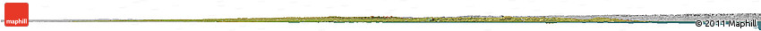 Satellite Horizon Map of Uruguay, lighten, desaturated, land only