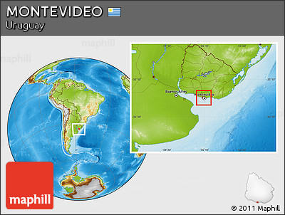 Physical Location Map of MONTEVIDEO