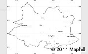 Blank Simple Map of MONTEVIDEO, cropped outside