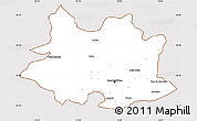 Classic Style Simple Map of MONTEVIDEO, cropped outside
