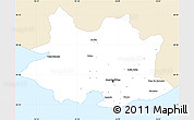 Classic Style Simple Map of MONTEVIDEO, single color outside