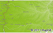 Physical 3D Map of PAYSANDU