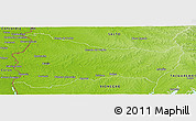 Physical Panoramic Map of PAYSANDU