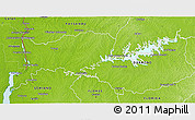 Physical 3D Map of RIO NEGRO