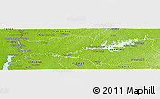 Physical Panoramic Map of RIO NEGRO