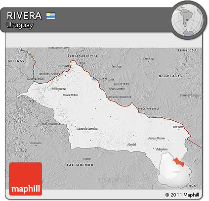 Gray 3D Map of RIVERA
