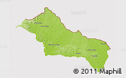 Physical 3D Map of RIVERA, cropped outside