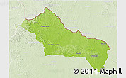 Physical 3D Map of RIVERA, lighten