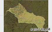 Satellite 3D Map of RIVERA, darken