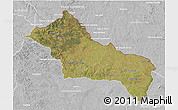 Satellite 3D Map of RIVERA, lighten, desaturated