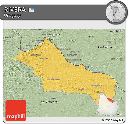 Savanna Style 3D Map of RIVERA