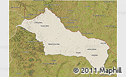 Shaded Relief 3D Map of RIVERA, satellite outside