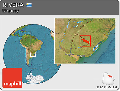 Satellite Location Map of RIVERA