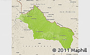Physical Map of RIVERA, shaded relief outside