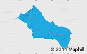 Political Map of RIVERA, single color outside