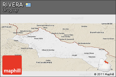 Classic Style Panoramic Map of RIVERA