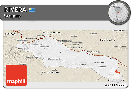 Classic Style Panoramic Map of RIVERA