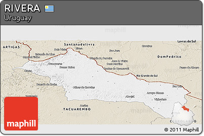 Classic Style Panoramic Map of RIVERA