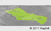 Physical Panoramic Map of RIVERA, desaturated