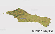 Satellite Panoramic Map of RIVERA, cropped outside