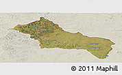 Satellite Panoramic Map of RIVERA, lighten