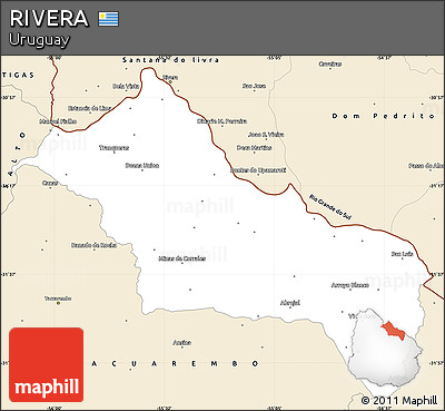 Classic Style Simple Map of RIVERA