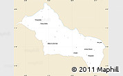 Classic Style Simple Map of RIVERA, single color outside