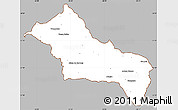 Gray Simple Map of RIVERA, cropped outside