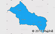 Political Simple Map of RIVERA, cropped outside