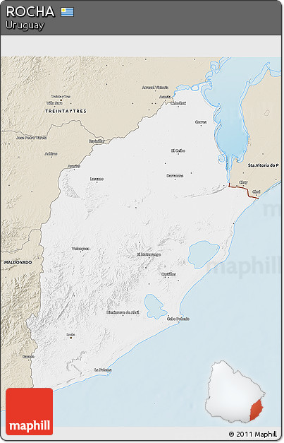 Classic Style 3D Map of ROCHA