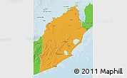 Political 3D Map of ROCHA