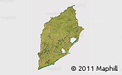 Satellite 3D Map of ROCHA, cropped outside